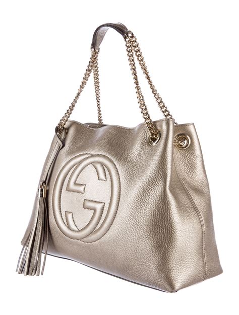 gold gucci soho purse|Gucci soho shoulder bag large.